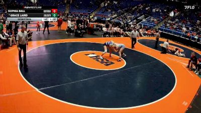 130 lbs Semifinal - Grace Laird, Joliet (Catholic Academy) vs Sophia Ball, Hoffman Estates (H.S.)