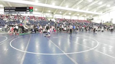 43 lbs Cons. Round 1 - Boston Hood, Charger Wrestling Club vs Henry Riggs, White Rhino Wrestling