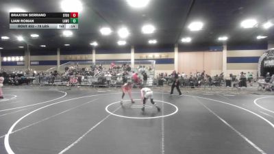 78 lbs Consolation - Braxten Serrano, Stout Wr Ac vs Liam Roman, Lawc