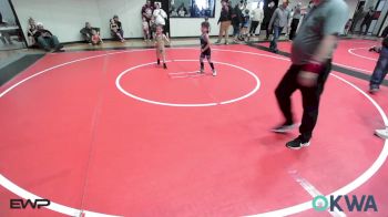 45 lbs Quarterfinal - Karter Baucom, Salina Wrestling Club vs ZaKyan McKeefer, Checotah Matcats