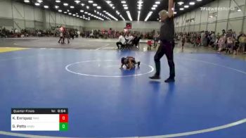 37 lbs Quarterfinal - Kemp Enriquez, Takedown Elite vs Garrett Potts, Wagoner Heat