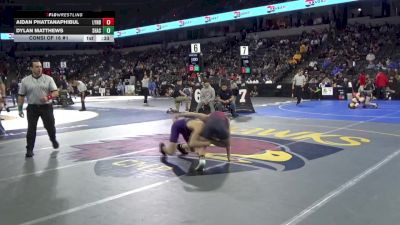 126 lbs Consi Of 16 #1 - Aidan Phattanaphibul, Lynbrook (CC) vs Dylan Matthews, Shasta (NS)