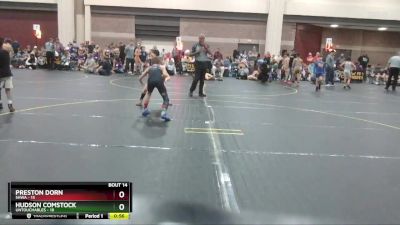 90 lbs Round 5 (6 Team) - Preston Dorn, SHWA vs Hudson Comstock, Untouchables