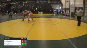 220 lbs Final - Brandon Kabourek, Omaha Gross vs Noah Molina, Kearney High School JV