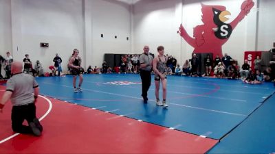 130 lbs Round 3 - Kameron Bedel, West Cincy Wrestling vs Brady Bixler, Red Hawk Wrestling Academy