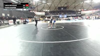 Girls 4A 135 lbs Cons. Round 2 - Elexis Shaffer, Stadium (Girls) vs Ariya Retchless, Bonney Lake (Girls)