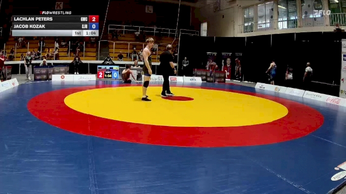 80kg Cons. Semi - Lachlan Peters, Guelph Wrestling Club vs Jacob Kozak ...