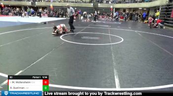 90 lbs Cons. Round 2 - Miles Wollersheim, Feit Club Wrestling vs Ryker Duellman, LAW