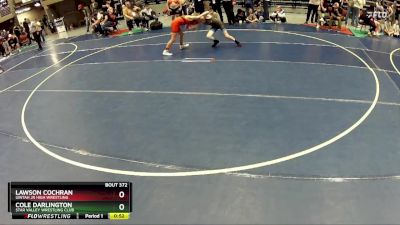 92 lbs Cons. Round 4 - Cole Darlington, Star Valley Wrestling Club vs Lawson Cochran, Uintah Jr High Wrestling