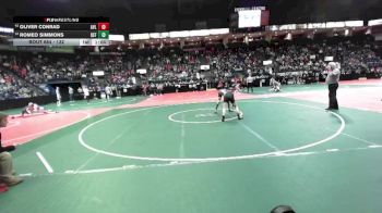 132 lbs Champ. Round 2 - Oliver Conrad, AVL1 vs Romeo Simmons, DEF2