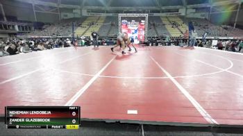 220 lbs Quarterfinal - Nehemiah Lendobeja, WI vs Zander Glazebrook, IA