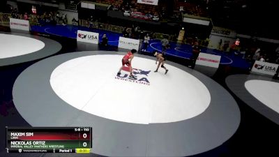 110 lbs Quarterfinal - Maxim Sim, LAWC vs Nickolas Ortiz, Imperial Valley Panthers Wrestling