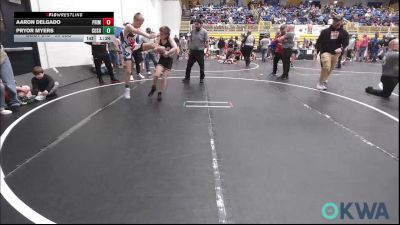 96 lbs Quarterfinal - Aaron Delgado, Prime Wrestling vs Pryor Myers, Cushing Tigers