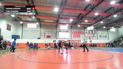 285 lbs Semifinal - King Johnson, Quincy (Sr.) vs Mason Caraway, Normal (Community)