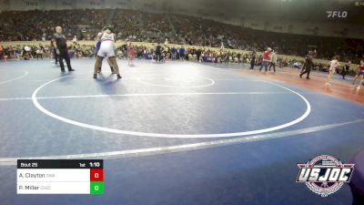 Quarterfinal - Amir Clayton, Oklahoma Wrestling Academy vs Payden Miller, Checotah Matcats