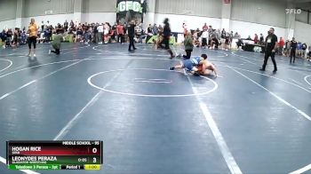 95 lbs Semifinal - Leonydes Peraza, Gladiator Wrestling vs Hogan Rice, SPAR