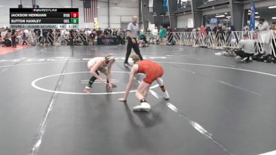 76 lbs Round 2 - 10:45am Saturday - Sutton Hawley, Oklahoma Elite vs Jackson Hermann, Backyard Brawlers