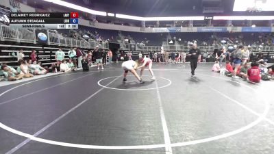 172 lbs Semifinal - Delainey Rodriguez, Lady Wildcat WC vs Autumn Steagall, Lions WC