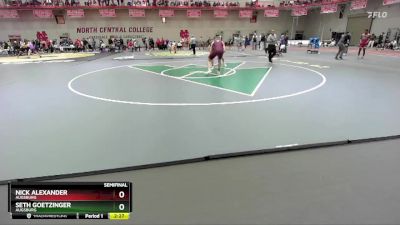 174 lbs Semifinal - Seth Goetzinger, Augsburg vs Nick Alexander, Augsburg