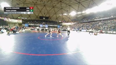 Girls 4A 125 lbs 5th Place Match - Sophia Robarge, Camas (Girls) vs Kana Luther, Emerald Ridge (Girls)