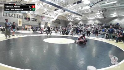 128 lbs Champ. Round 1 - Michael Fierro, Clark vs Colt Breckenridge, Esparto Wrestling