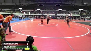 Rookie 3-5 76 Quarterfinal - William Graybill, Tabb Wrestling Club vs Myles Shackelford, Guerrilla Wrestling (GWA)