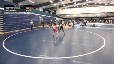 141 lbs Champ. Round 1 - Geoffrey Whelan, Patriot Elite Wrestling Club vs Khalil Boddie, Marymount