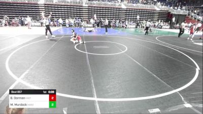 54 lbs Round Of 16 - Bryor Dorman, Eastside United WC vs Mackenzie Murdock, Hardin WC