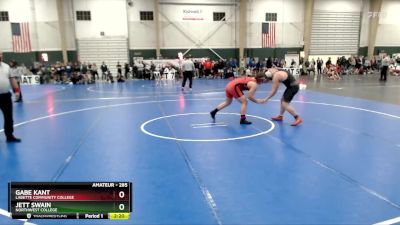 285 lbs Champ. Round 1 - Gabe Kant, Labette Community College vs Jett Swain, Northwest College