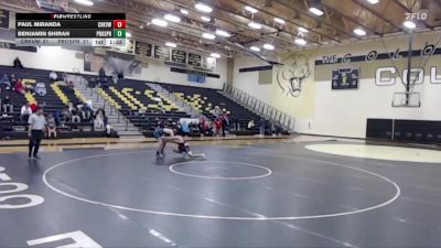 190 lbs Round 2 (3 Team) - Paul Miranda, Carrollton Creekview vs Benjamin Shirah, Prosper