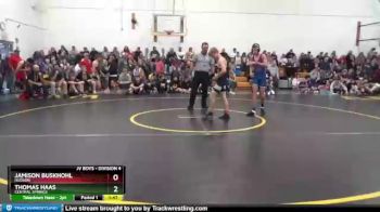 Round 2 - Thomas Haas, Central Springs vs Jamison Buskhohl, Hudson