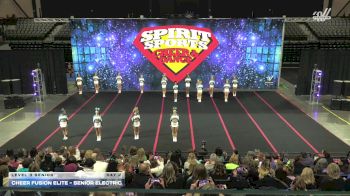 Cheer Fusion Elite - Senior Electric [2026 L3 Senior Day 2] 2026 Spirit Sports Indianapolis Nationals