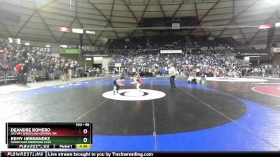 56 lbs 3rd Place Match - DeAndre Romero, Victory Wrestling-Central WA vs Remy Hernandez, Moses Lake Wrestling Club