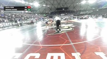 Girls 3A 130 lbs Cons. Semi - Desirae Juarez, Southridge (Girls) vs Sofia Todd, Shelton (Girls)