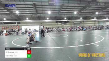 70 lbs Round Of 16 - Suncera Dickman, Contender Wrestling Academy vs Faith Hashmi, Hawkeye WC