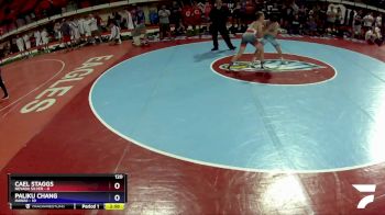 120 lbs Champ Round 1 (16 Team) - CAEL STAGGS, Nevada SILVER vs Paliku Chang, Hawaii