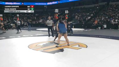 190 lbs Consi Of 16 #1 - Lauren Gorospe, Milpitas (CC) vs Diana Duarte, San Marcos (SD)