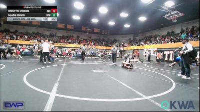 88 lbs Consi Of 4 - Slade Davis, Weatherford Youth Wrestling vs Westyn Owens, Shelton Wrestling Academy