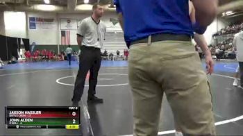 126 lbs Semis & 1st Wrestleback (8 Team) - Jaxson Hassler, Battle Creek vs John Alden, O`Neill