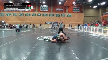 184 lbs 1st Place Match - Ricardo Trevino, Lemoore College vs Sebastian Anderson, Palomar College