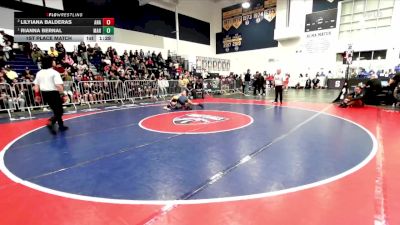 135 lbs 1st Place Match - Rianna Bernal, Marina vs Lilyiana Balderas, Anaheim