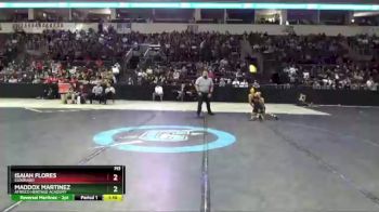 5A 106 lbs Quarterfinal - Isaiah Flores, Eldorado vs Maddox Martinez, Atrisco Heritage Academy