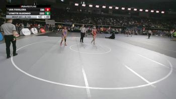 G 120 lbs Quarterfinal - Lynette Elizondo, South Beauregard Girls vs Ava Favalora, E.d. White Girls