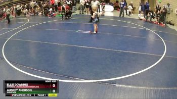 56 lbs Champ. Round 1 - Ellie Downing, Wyoming Underground Wrestling vs Audrey Amerson, Shootbox