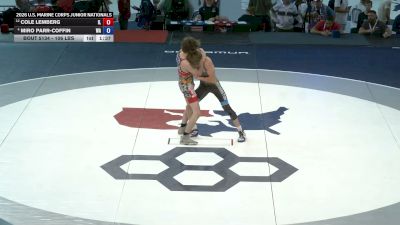 106 lbs Quarters - Cole Lemberg, Illinois vs Miro Parr-Coffin, Washington