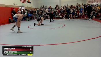 120 lbs Champ. Round 2 - Gage Chelewski, Fruita Monument vs Gabe Daniels, Mountain Vista