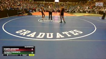 6A - 138 lbs Quarterfinal - Patrick Foxworth, Junction City vs D`onte Goodman, Lawrence-Free State
