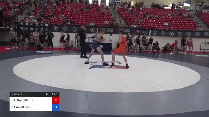 Kevin Ruscitti 48 kg Quarters - Robert Ruscitti, Illinois vs Taegan Leavitt, Champions ...