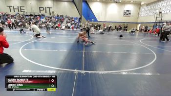 102 lbs Semifinal - Avery Roberts, AVIATOR WRESTLING ACADEMY vs Jocee King, Top Of Utah