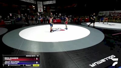 86 lbs Cons. Round 3 - Justin Rosiak, Mad Dawg Wrestling Club vs Logan Arenas, Wolf Pack WC